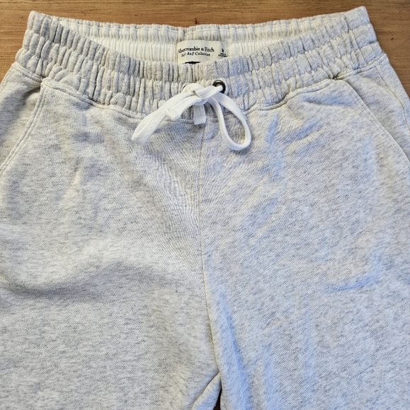 Abercrombie & Fitch women's flare sweatpants light gray Size large - Picture 4 of 10